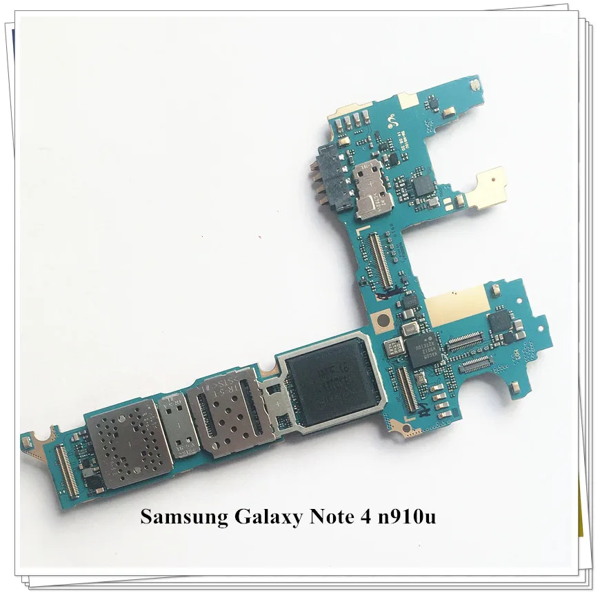 

International language!~Unlocked Original motherboard For Samsung Galaxy Note 4 N910u motherboard 32GB Free shipping