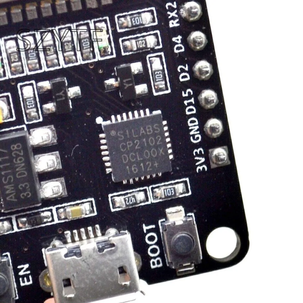 ESP32S ESP-32S ESP32 ESP-32 CP2102 беспроводной WiFi Bluetooth макетная плата Micro USB двухъядерный усилитель мощности фильтрующий модуль