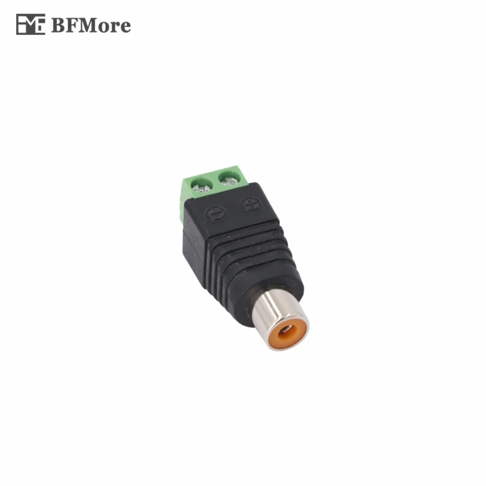

BFMore 023 CAT5 RCA Female Connector Plug DC Adapter Balun Connector for CCTV Camera Security System Surveillance Accessories