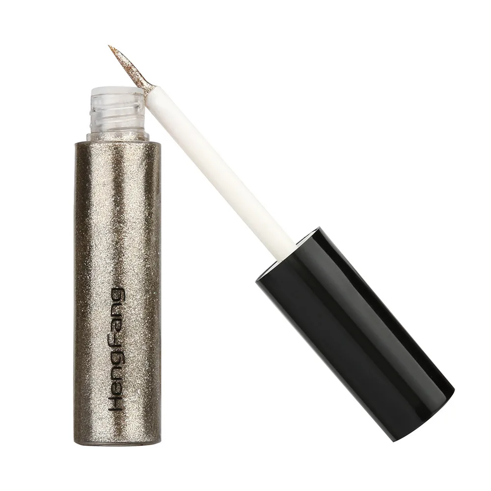 Gold Карандаш для глаз Новая мода Пигменты с эффектом металлик Smoky Eyes тени для век с блестками жидкая подводка для глаз Косметика delineador ojos - Цвет: Gold