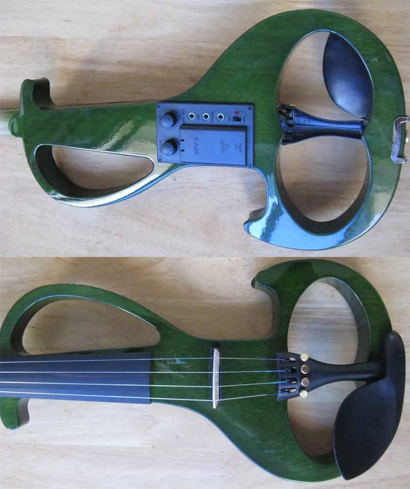 

green 4/4 High quality Electric violin