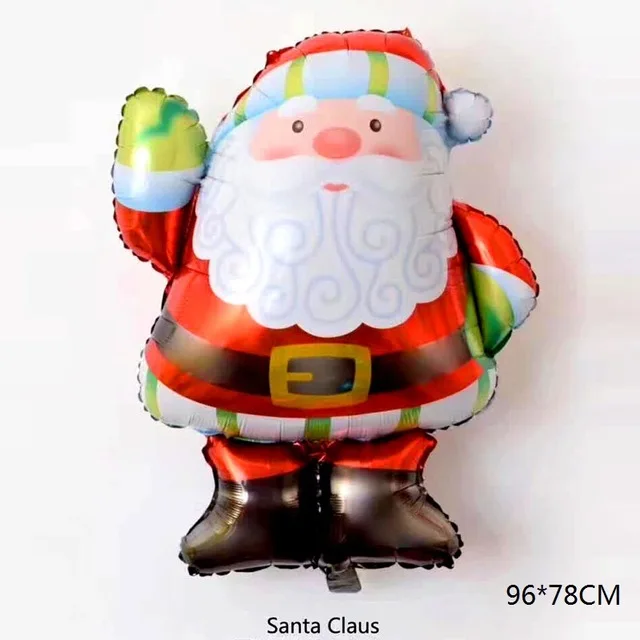 Рождественский шар Санта Клаус фольгированные воздушные шары Детские Рождественские подарки Классические игрушки для детей вечерние украшения для мальчиков и девочек 1 шт - Цвет: 38inch Santa Claus