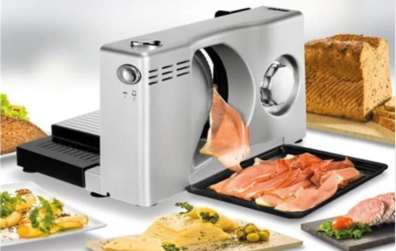 Household Electric Food Slicer Fruit Lamb Slices Shred Cut The Meat Planing Machine Adjustable Thickness