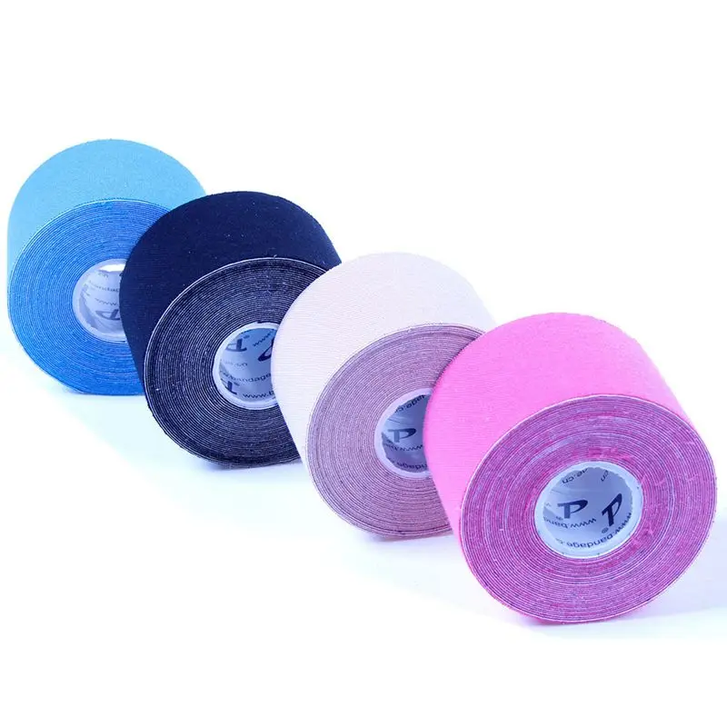 

Free shipping Waterproof Kinesiology tape 5cmx5m (4rolls/set) Exercise Therapy Pain Cure tape Athlete Sports Protection