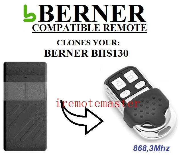 

BERNER BHS130 garage door remote control replacement free shipping