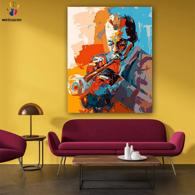 

DIY colorings pictures by numbers with colors Blow in Lhasa picture drawing painting by numbers framed Home