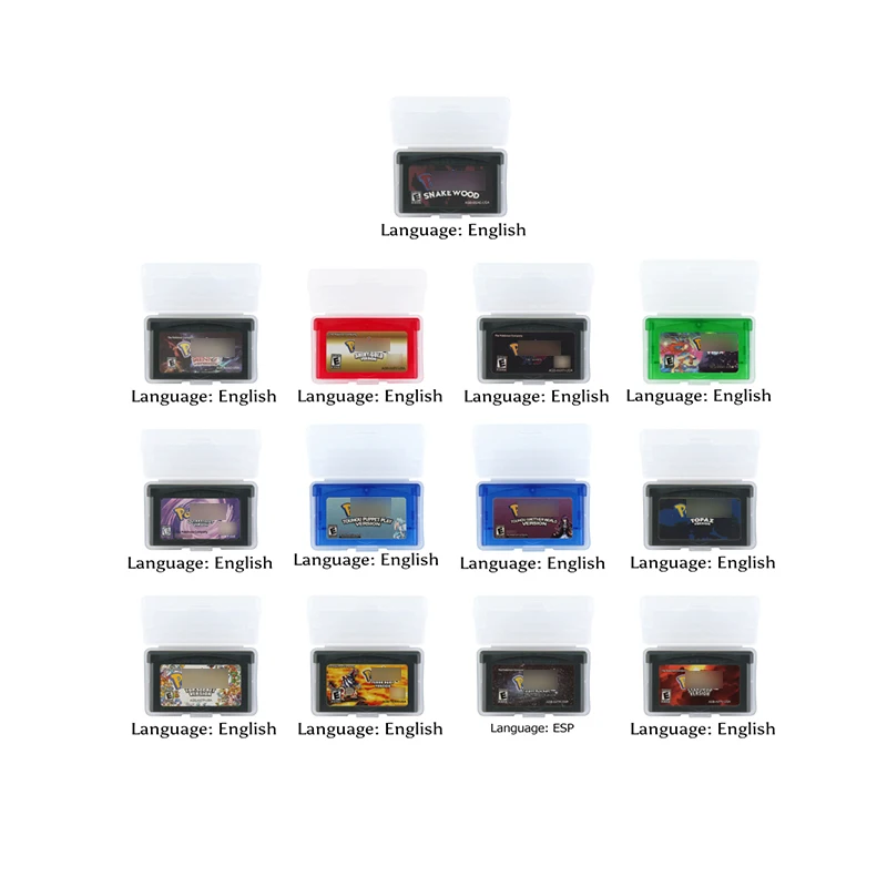 

32 Bit Video Game Cartridge Console Card Pokemonn Series 4 English Language