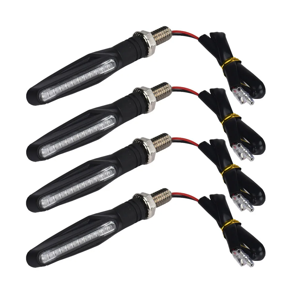 

Motorcycle LED Turn Signals 4 pcs Motorcycle LED Turn Signal Indicators Amber Blinker Light Universal LED Light Accessories New