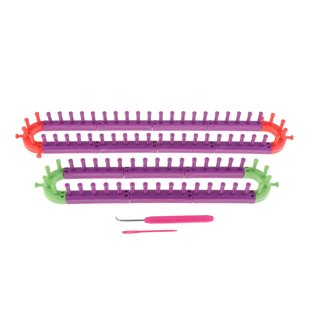 1 Sets /20pcs Arbitrary Combination Scarf Hat Sock Knitter Knitting Machine Loom Wool Yarn Art Crafts Making Tools