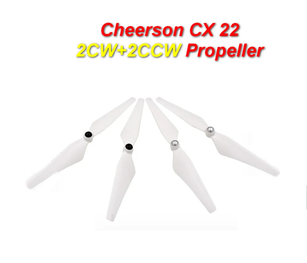 

4PCS Blade Original Cheerson CX-22 CW CCW Propeller Spare Parts CX22 CX 22 RC Drone Quadcopter aircraft White