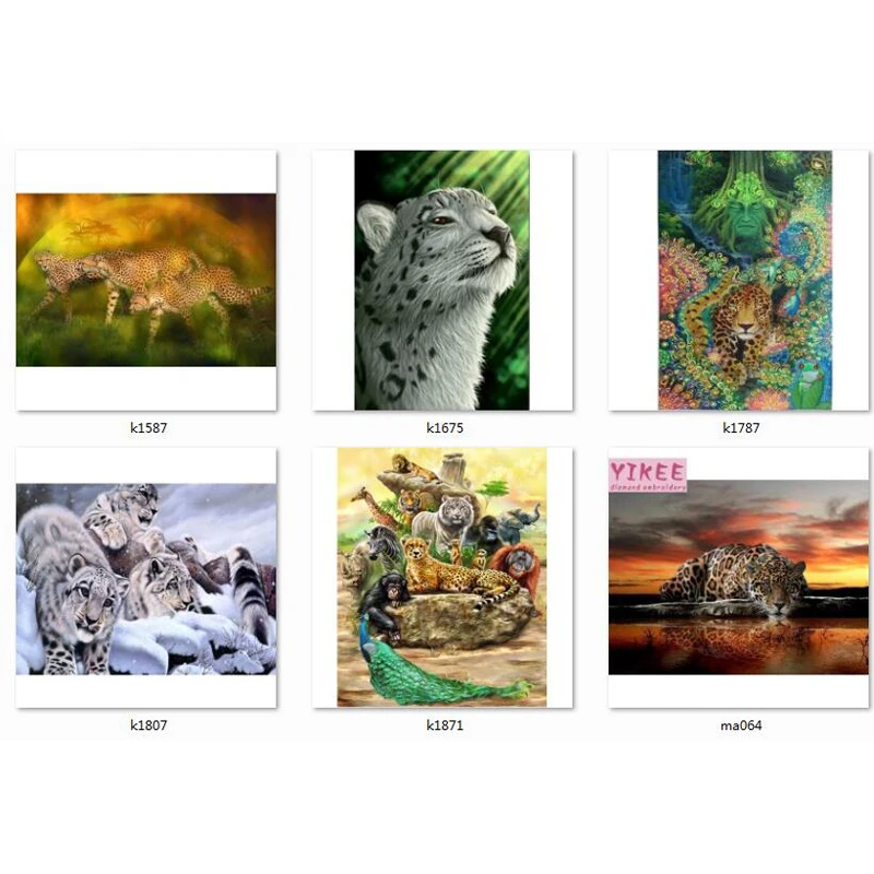 

diamond painting snow leopard 5d diy full drill square diamond painting cross stitch animal round diamond embroidery leopard
