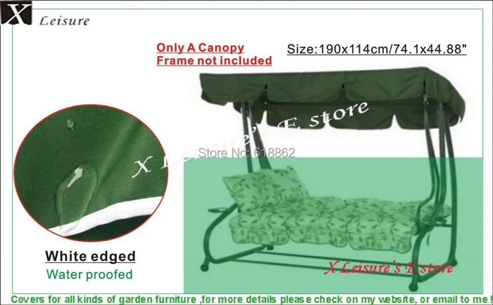 Replacement Canopy For A Multifunction Hammock Swing Seat Frame