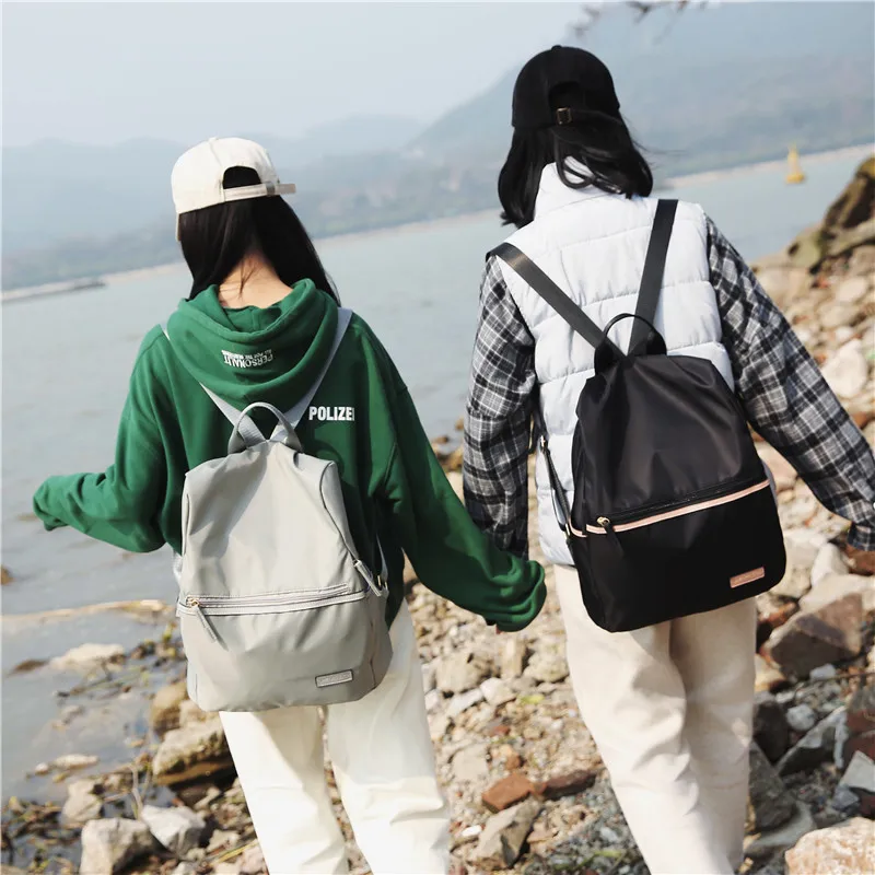 Menghuo 2019 Casual Nylon Backpack Women High Capacity School Backpack for Teenager Girls Ladies Travel Backpacks Mochilas Bolsa (22)