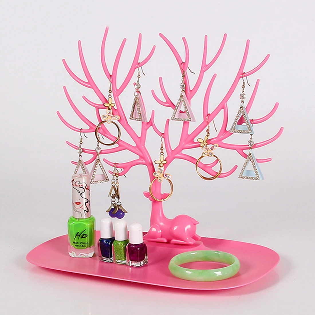  Creative Deer Earring Necklace Earring Stand Holder Bracelet Jewelry Display Shelf Organizer Rack