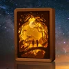 New Product Paper Cut Led Night Light Painting 3D Shadow Box Frame Led Baby Night Light Box Frame ► Photo 1/6