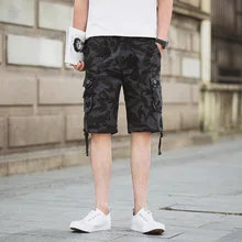 Новое поступление модные мужские шорты Карго прямые свободные модные хлопковые мужские шорты мужские