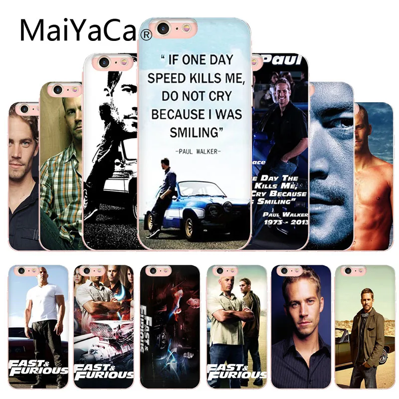 Чехол MaiYaCa Paul Walker для Apple iphone X и 8 8plus 7 7plus 6s Plus XS XR 5c мобильный