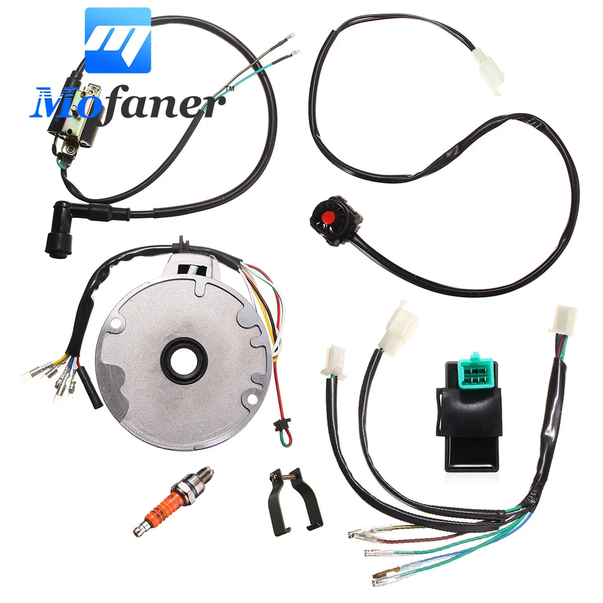 Катушка зажигания для мотоцикла CDI переключатель набор намагниченных проводов