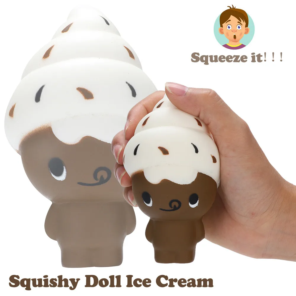 12 см кукла мороженое Squishies замедлить рост Squeeze Ароматические стресса Сбросьте игрушки Канцелярии Сквош Анти-Стресс Игрушка