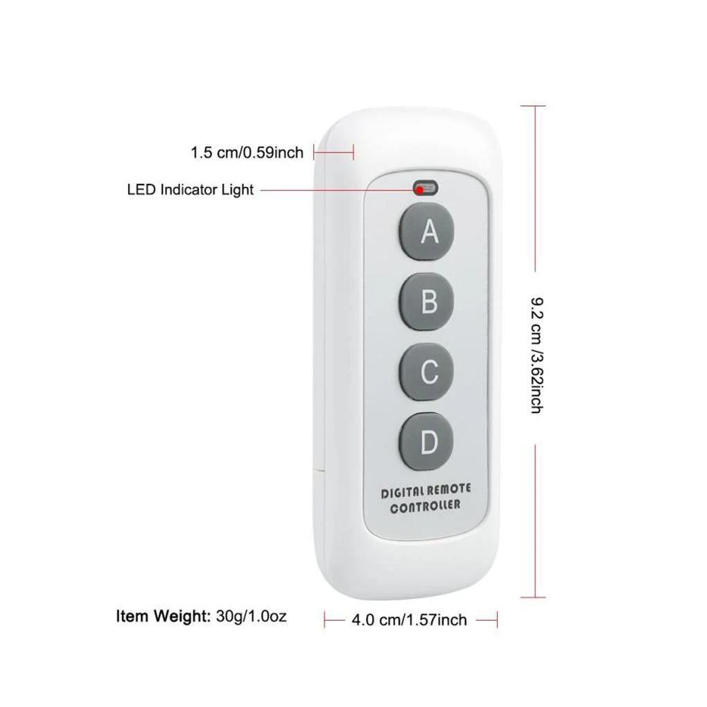 433 МГц 4 кнопки EV1527 код дистанционного управления Переключатель РЧ передатчик беспроводной ключ для умного дома гаража открывания двери