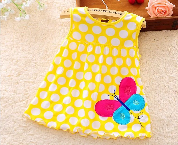 Baby Girls Dress Baby girl summer clothes  Baby Dress Princess 0-2years Cotton Clothing Dress Girls Clothes Low Price 4