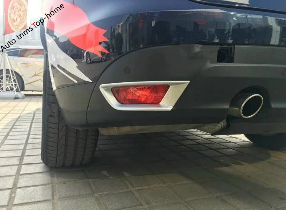 Yimaautotrims матовый внешний вид подходит для Jaguar F Pace 2017 2018 2019 2020 задний бампер задние