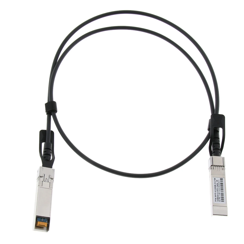 SFP+ to SFP+ Direct Attach Cable (SFF-8431 to SFF-8431), Passive, 10Gbps Ethernet Cooper Breakout Cable Splitter, 1 Meter