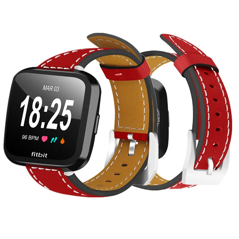 

ASHEI Newst Leather Watchbands For Fitbit Versa Bands Sport Replacement Wrist Bracelet Strap For Fitbit Versa Smart Watch Band