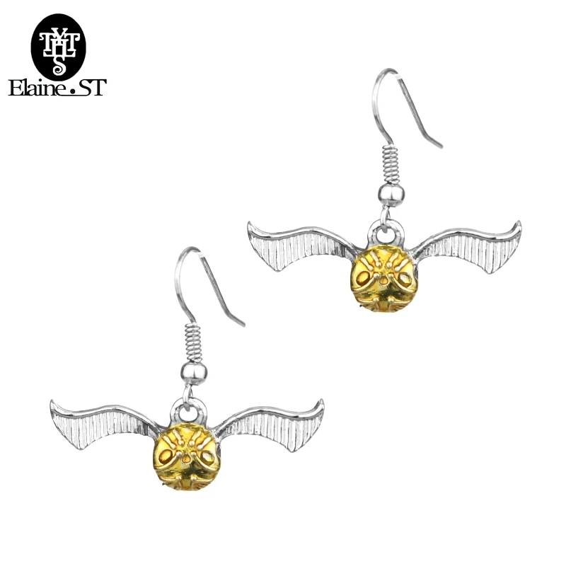 

snitch alloy Earrings Vintage Gryffindor creative jewelry gift for women maxi vintage jewelry Cheap earrings Quidditch jewelry