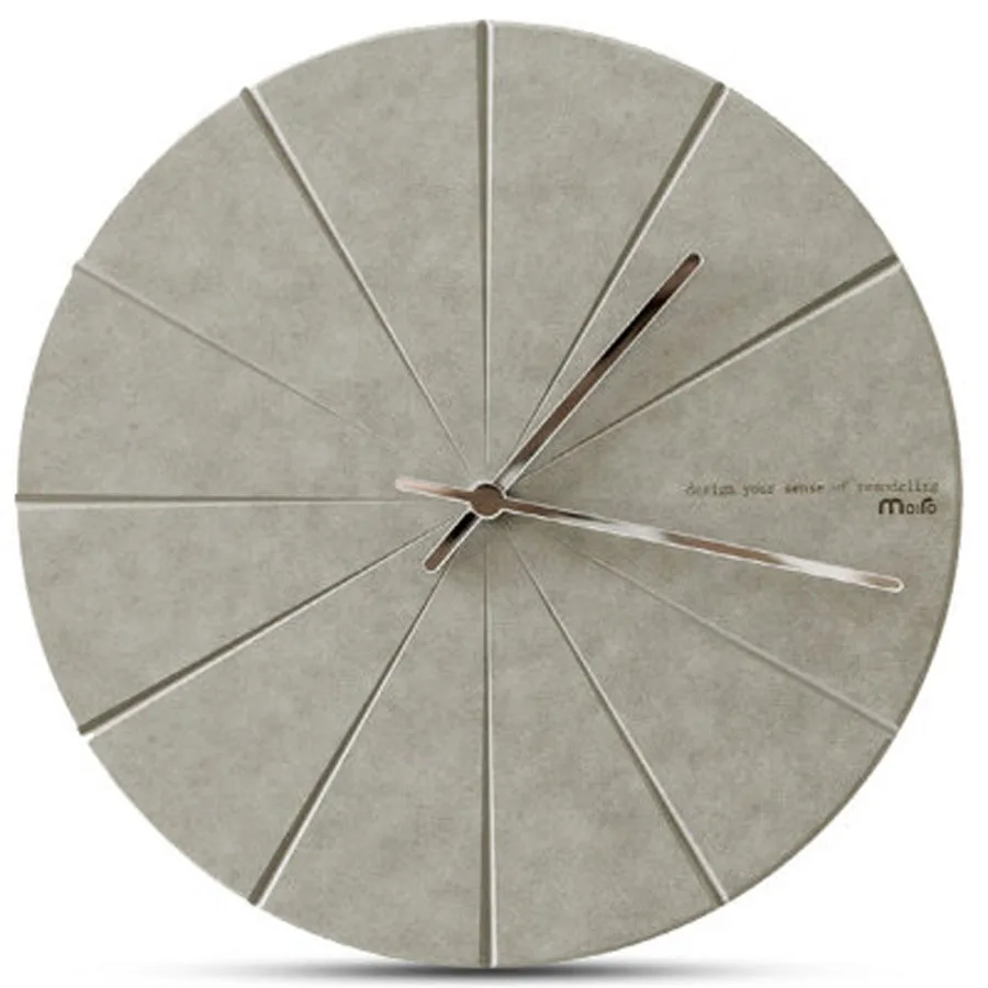 

Pine Wood Wall Clock Simple Design Modern Minimalist Clocks Artistic European Brief Wooden Wall Watch Home Decor Silent