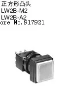 

[ZOB] Square nose type LW2B-M2C6M momentary Japan idec screw terminals and spring button switch --10pcs/lot