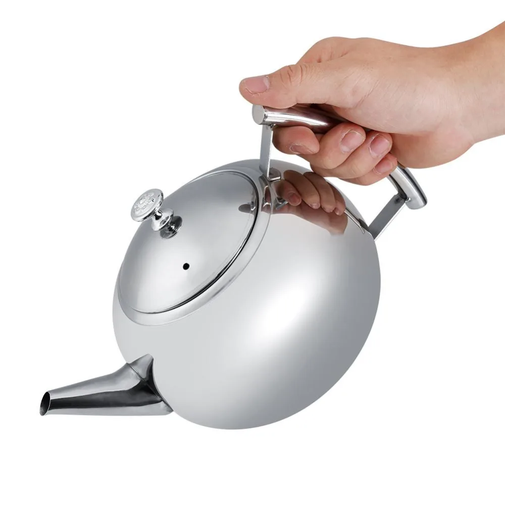 Kitchen Living Tea Kettle 2l stainless steel coffee tea pot removable infuser filter Kitchen Living Tea Kettle 2l stainless steel coffee tea pot removable infuser filter