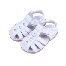 Filles Sandales 2017 Été En Cuir Véritable Enfants Chaussures Filles De Fleur Princesse Chaussures antidérapantes Enfants Sandales