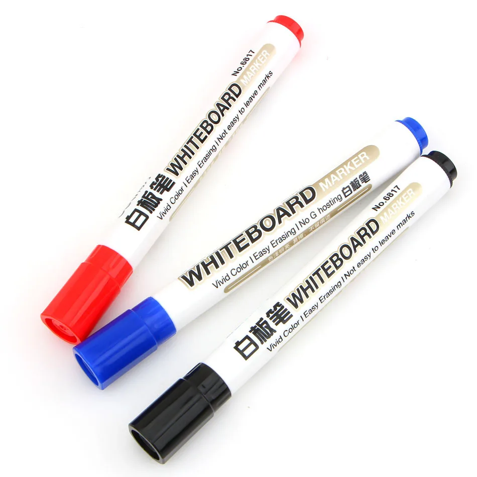 Tinta Pena Papan Tulis Spidol Merah Hitam Biru Untuk Papan Putih Alat Tulis Kantor Bahan Sekolah Spidol Menghapus Kering Dry Erase Markers Erasable Markerwhiteboard Marker Pen Aliexpress