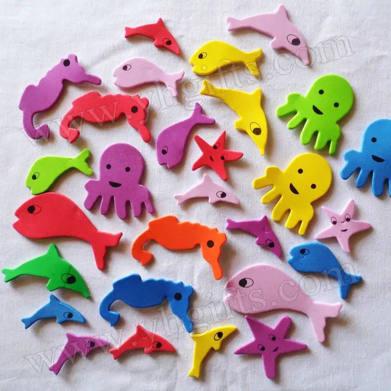 30PCS/LOT.Ocean animal foam shape,Kids toy.Scrapbooking kit.Early educational DIY.Cheap