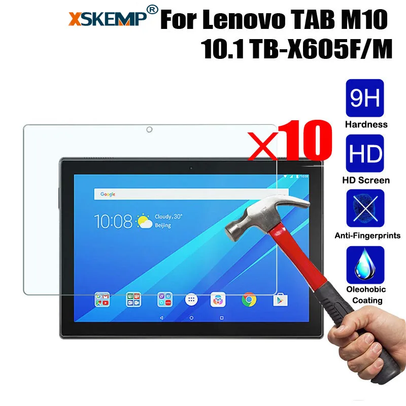XSKEMP 10 шт оптом закаленное стекло для Lenovo Tab E7 TB 7104F/N/E8 8304F Защита экрана TAB E10 X104F M10