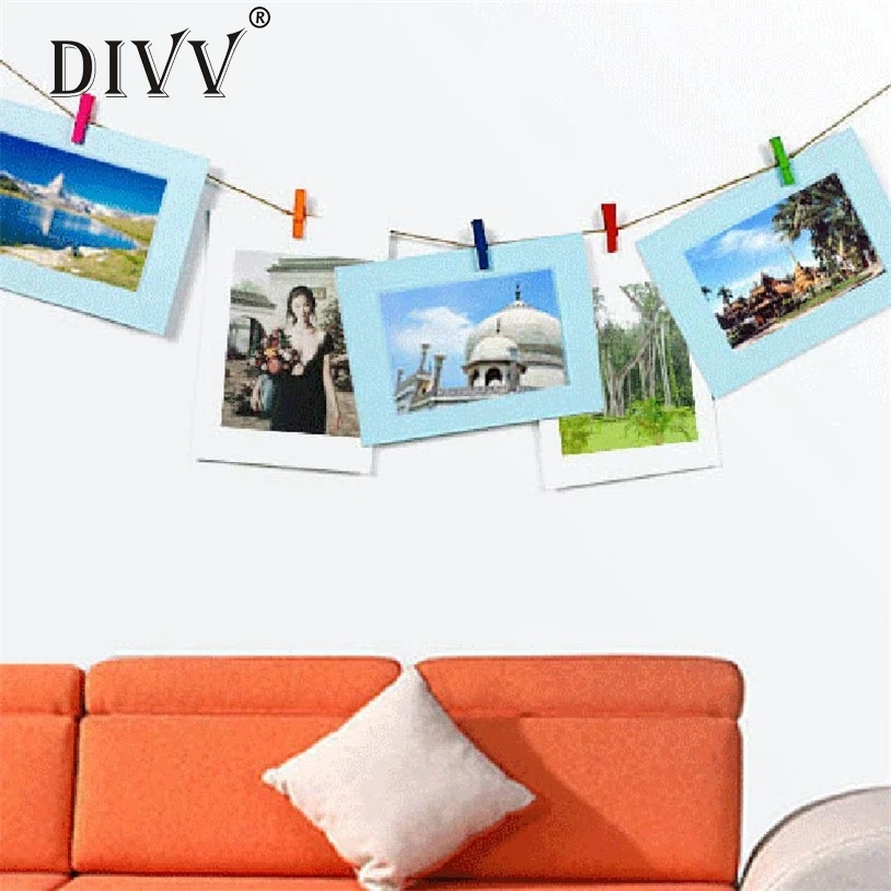 DIVV 6 Inch Creative Gift DIY Wall Hanging Paper Photo Frame Wall