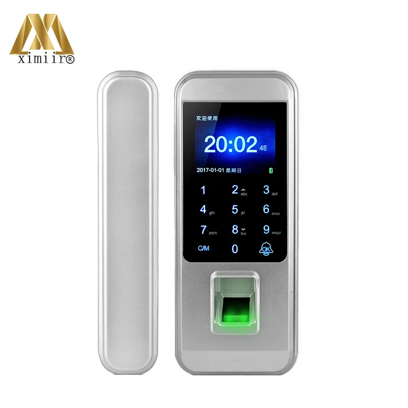  Smart Keyless Fingerprint Door Lock With Remote Control For Home Office Frameless Glass Door Access - 33045181924