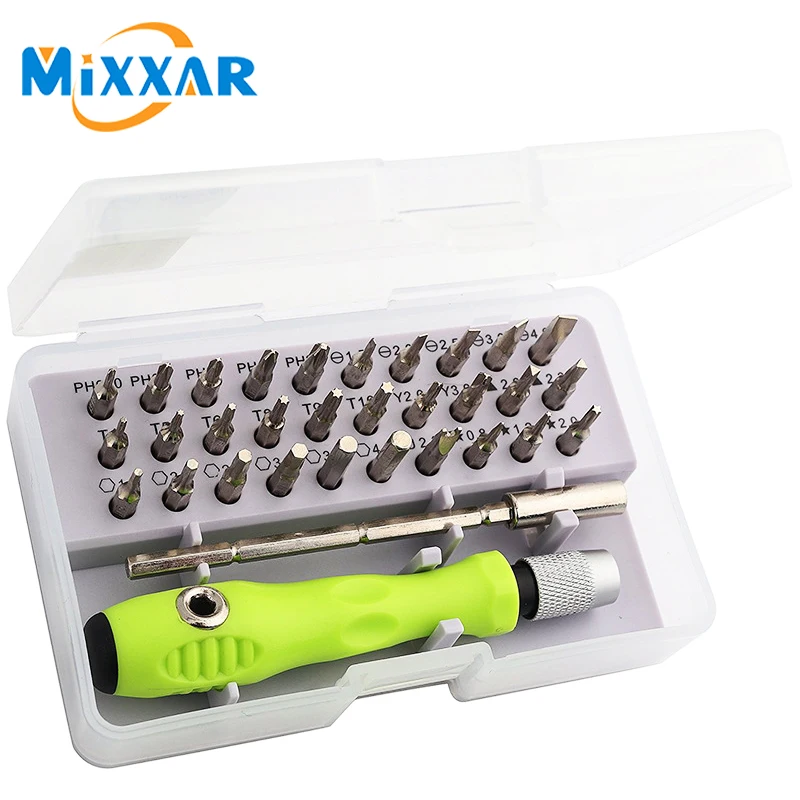

Dropshipping 32 in 1 Mini Magnetic Screwdriver Set Precision Screwdriver Set Phone Camera Maintenance Tool Set Stock in US,RU