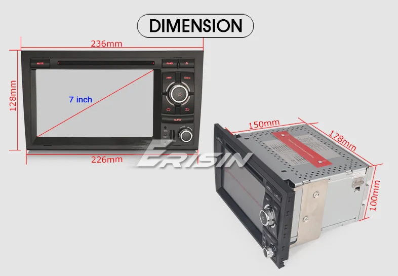 Flash Deal Erisin ES7628A 7" Android 8.1 DAB+ Radio DVD Player 4G TPMS Car GPS Navigation for Audi A4 Two UI styles 21 Flash Deal Erisin ES7628A 7" Android 8.1 DAB+ Radio DVD Player 4G TPMS Car GPS Navigation for Audi A4 Two UI styles 21