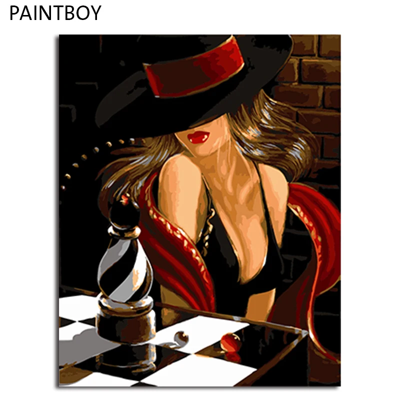 

PAINTBOY Framed Picture DIY Painting By Numbers Painting And Calligraphy Painting On Canvas Home Decor For Living Room