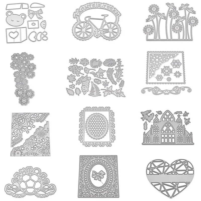 

Metal Cutting Dies Stencil DIY Scrapbooking Album Stamp Paper Card Embossing Crafts Decor