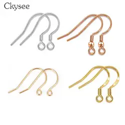 Ckysee 5 пар/лот 925 пробы серебро французский мяч крючки для серьг Leverback Earwires для Diy Jewelry Серьги принятия поставки