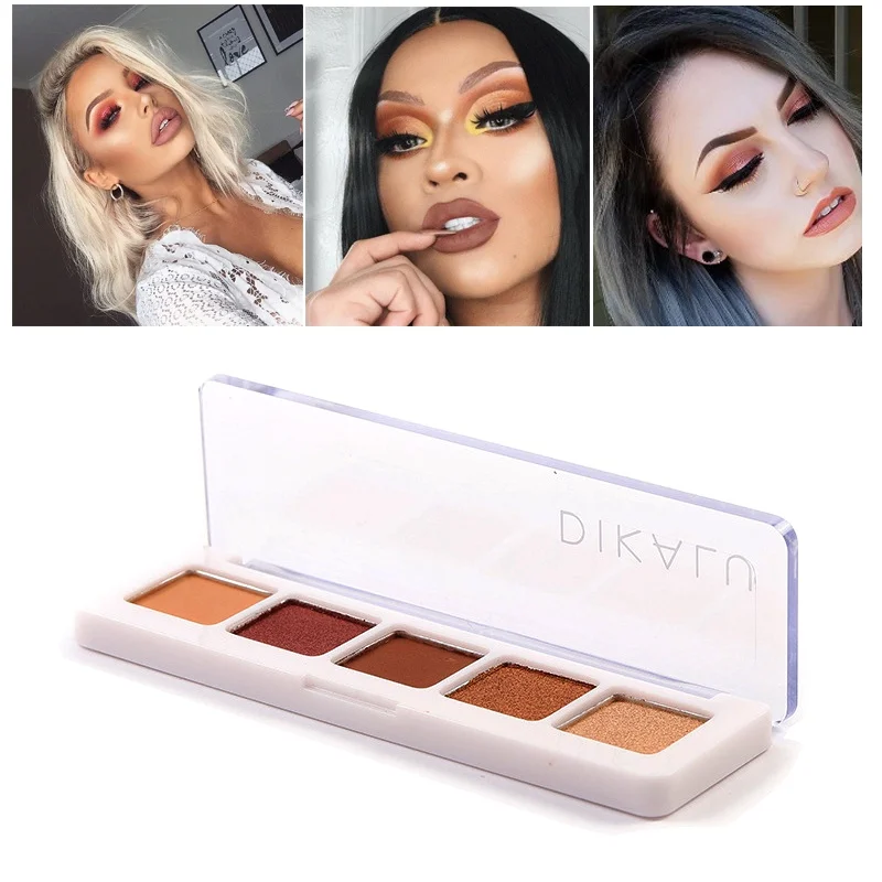

5 Colors Sexy Sunset Eye Shadow Makeup Palette Easy To Wear Long-Lasting Eyeshadow Make Up Cosmetics New Arrival