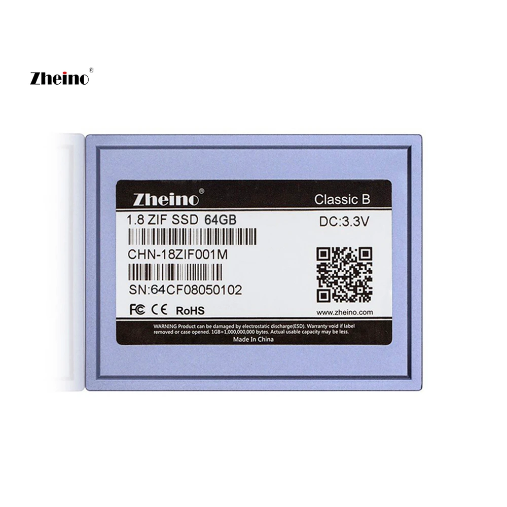 

ZIF CE 64GB SSD (2D MLC NOT 3D TLC) internal Solid State Disk Drives Zheino 1.8 Inch/5mm Hard drives for DELL D420 D430 PC etc