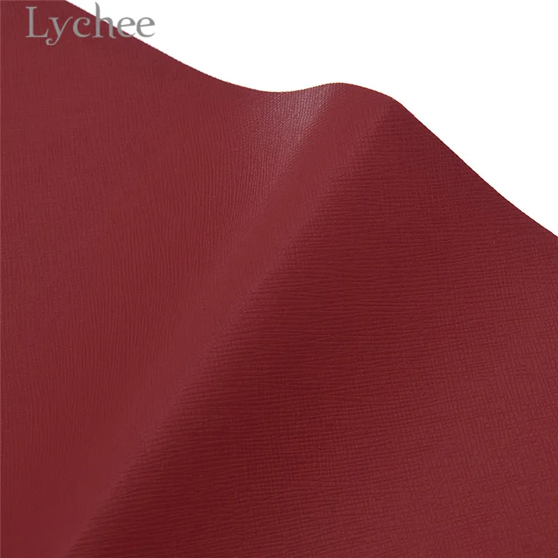 Личи 1 шт. A4 сплошной цвет искусственная кожа ткань высокое качество Синтетическая Кожа DIY материал для сумки ремни