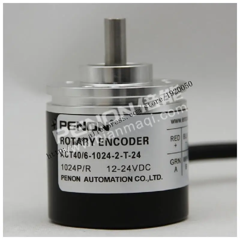 

ACT40 / 6-1024-2-T-24 rotary encoder pulses 1024 pulses do not tow solid shaft 6mm