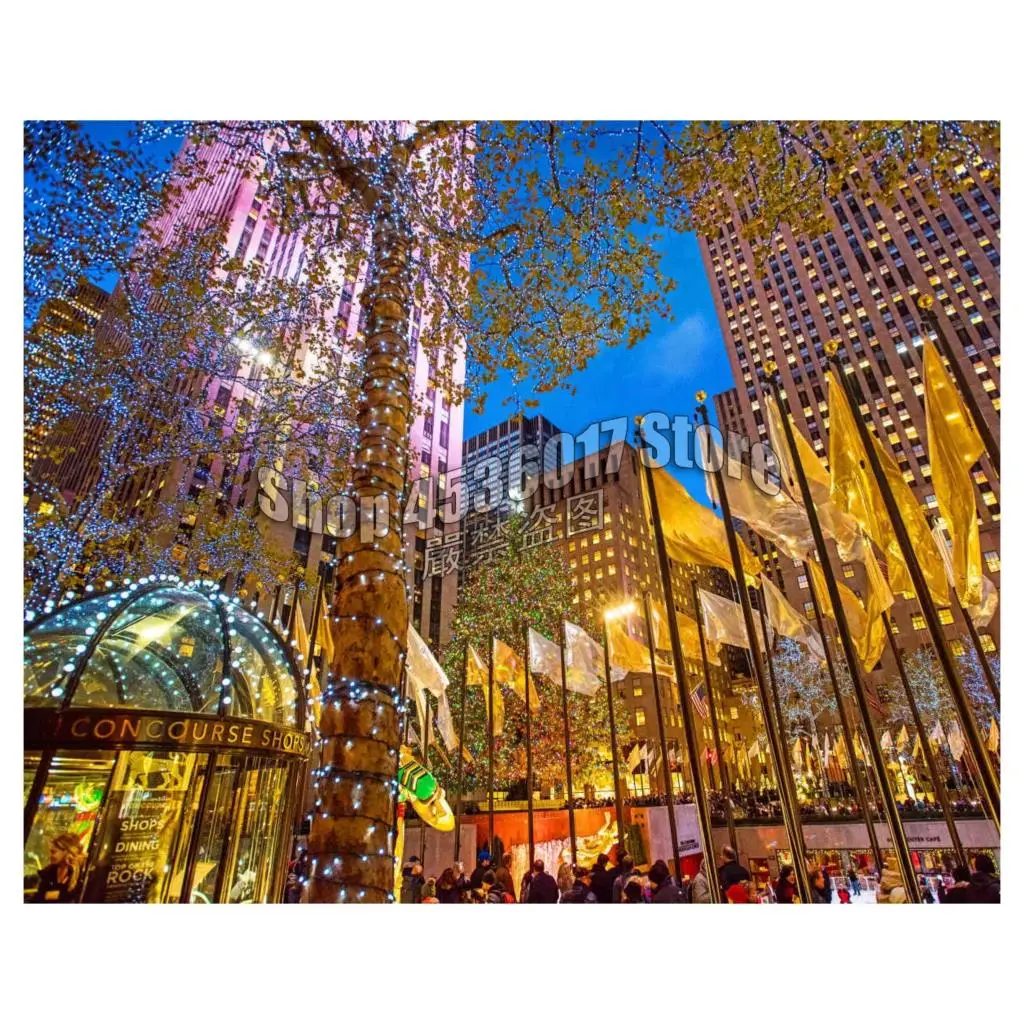 5D алмазная живопись &quotсделай сам&quot роквеллер центр вышивки полная Алмазная