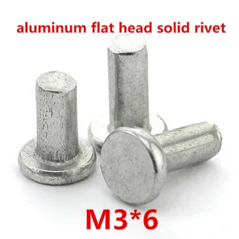 

1000pcs m3*6 aluminum flat head solid rivet