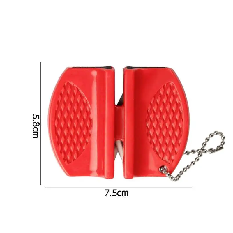 Мини Быстрая точилка для кухонных ножей Многофункциональный точильный камень для дома Двухступенчатая походная точилка для карманного ножа